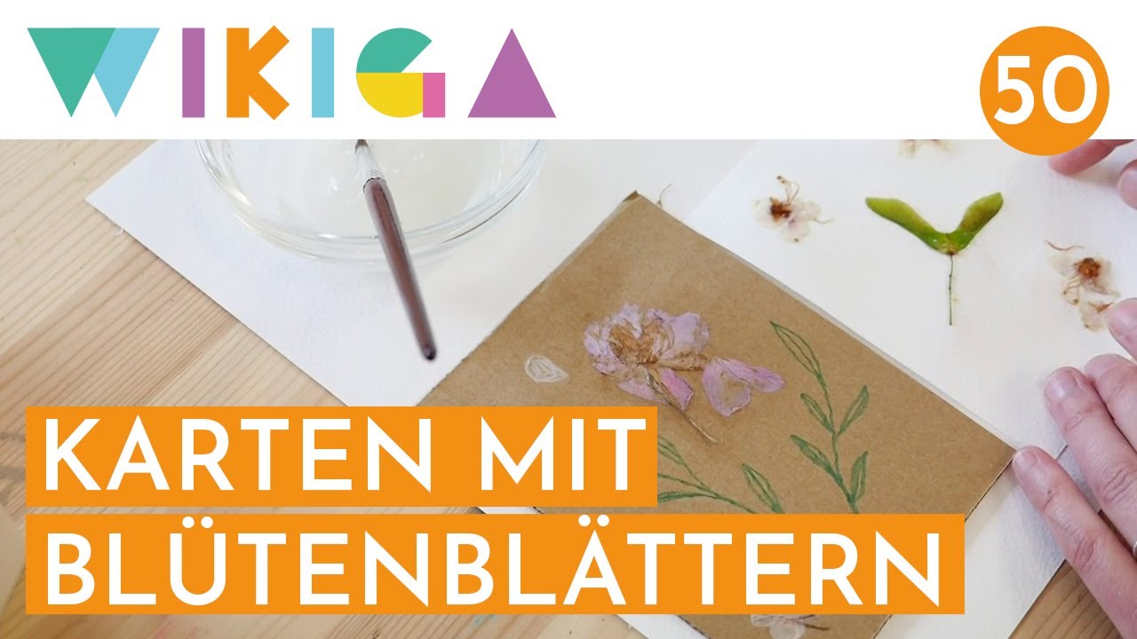 BLUMEN-POSTKARTEN | WIKIGA - Wie im Kindergarten
