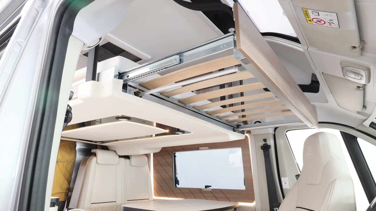 CAMP&Eacute;R&Ecirc;VE CAMPER VAN XL - Descente du Lit Pavillon