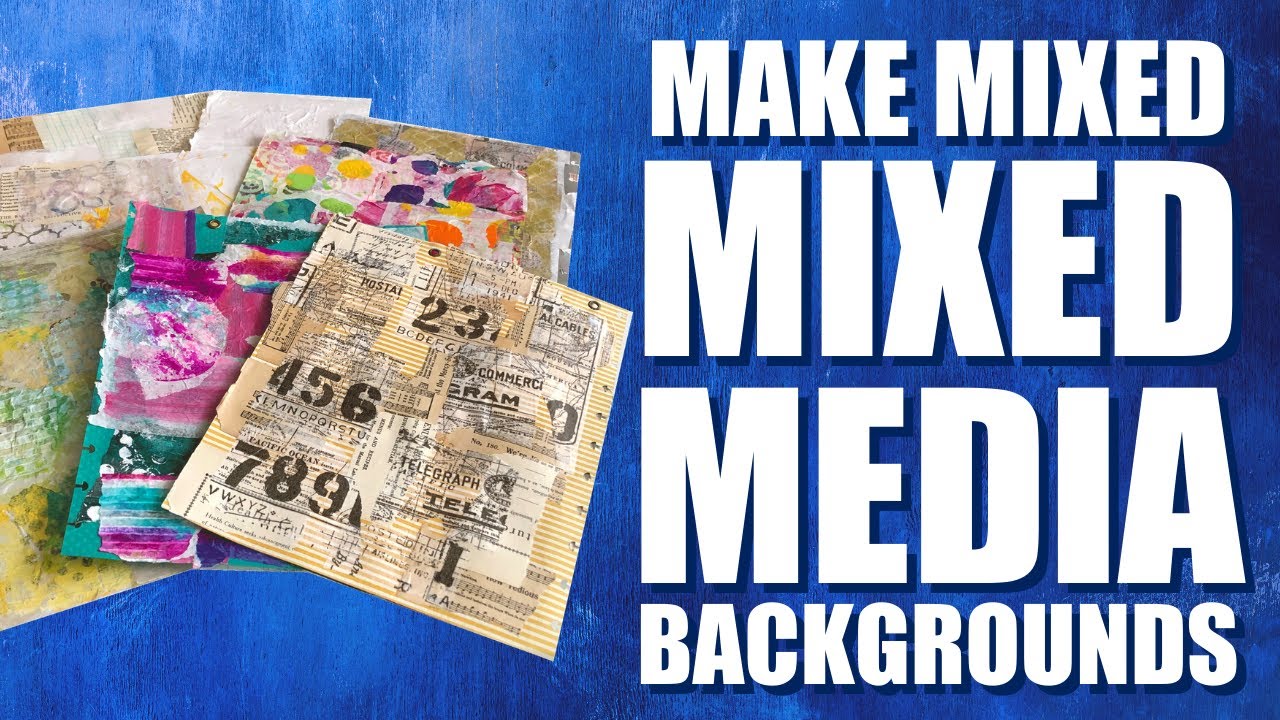 Tips and Ideas For Making Mixed Media Art Journal Backgrounds