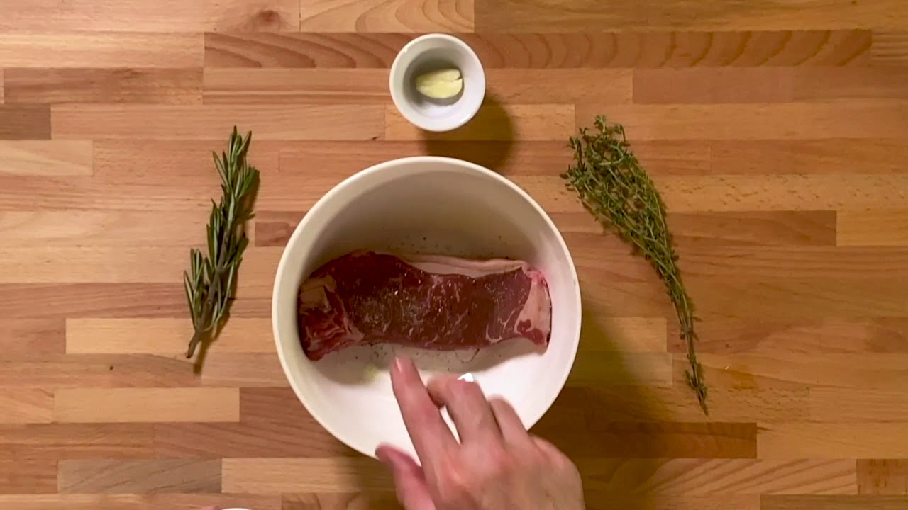 Marinating Striploin Steak