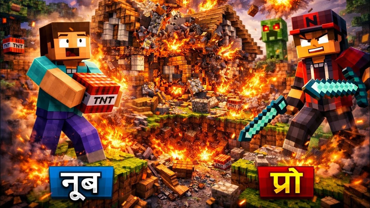 पहले नूब… अब प्रो! 😈🔥दोनों के घर जल गए! 😱 और अंत में क्या हुआ देखिए?