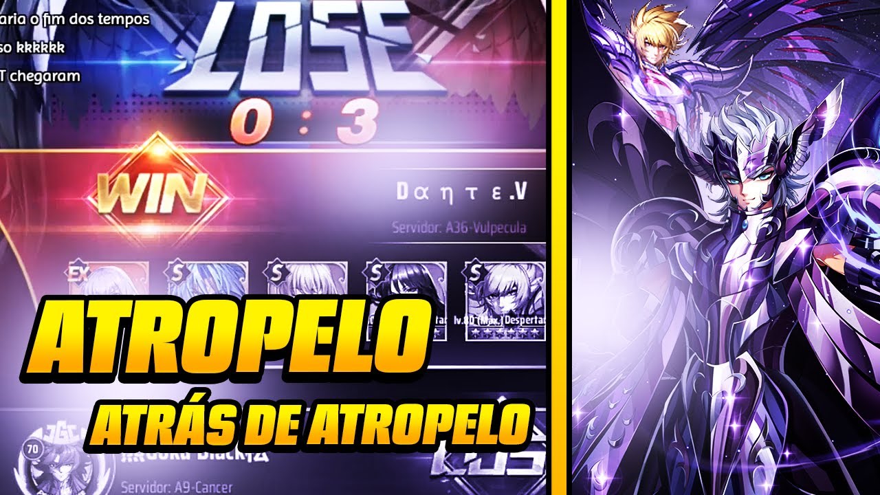 DANTE JANTOU MAIS CEDO ONTEM NO JAMIEL | Saint Seiya Awakening