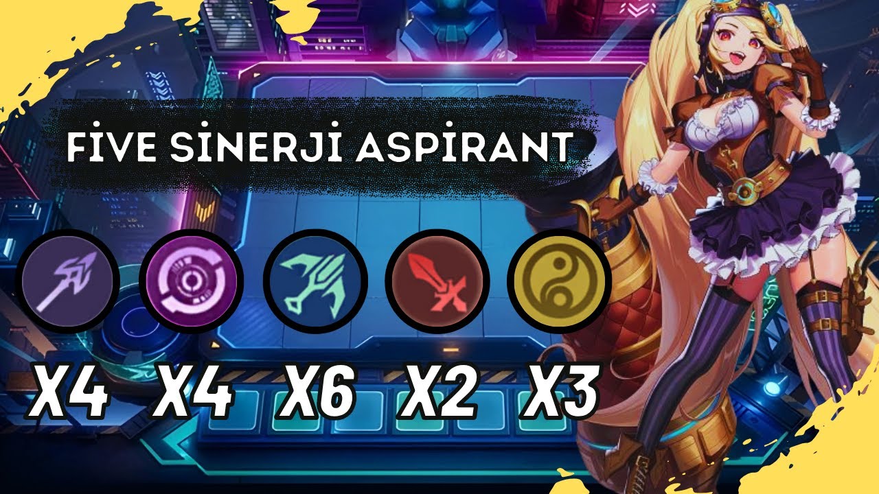 LAYLA 2. YETENEK İLE FİVE SİNERJİLİ ASPİRANT LAYLA - Magic Chess Mobile Legends