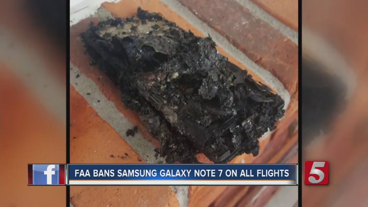FAA Bans Samsung Galaxy Note 7 On All Flights