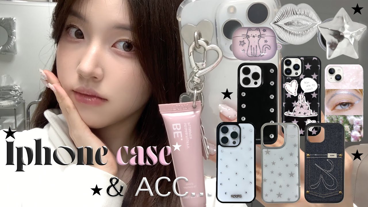 iPhone Acc Haulミ☆ 거울셀카 잘 나오는 폰케이스 추천 ! + 느좋 그립톡, 키링까지 〰️🩶