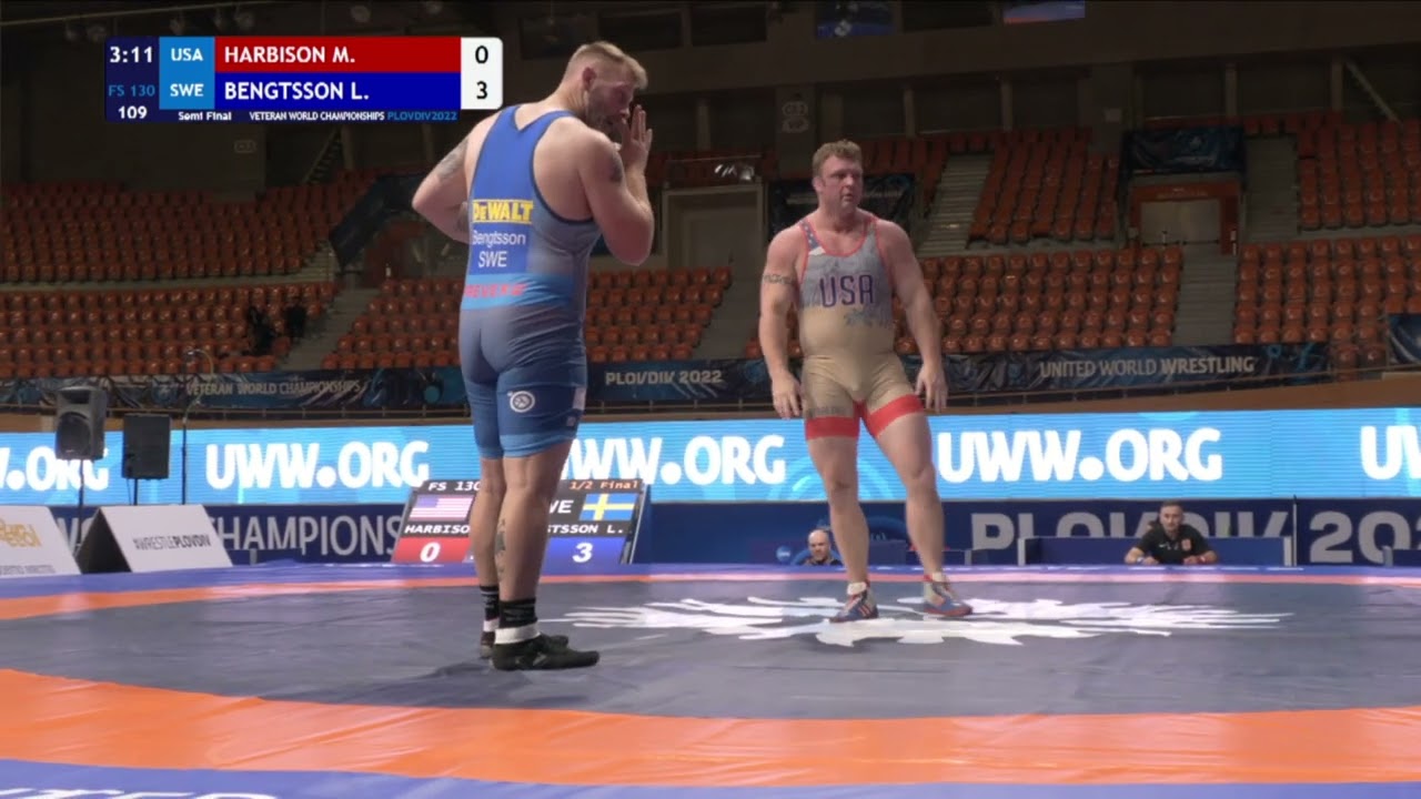 1/2 FS - 130 kg: M. HARBISON (USA) v. L. BENGTSSON (SWE)