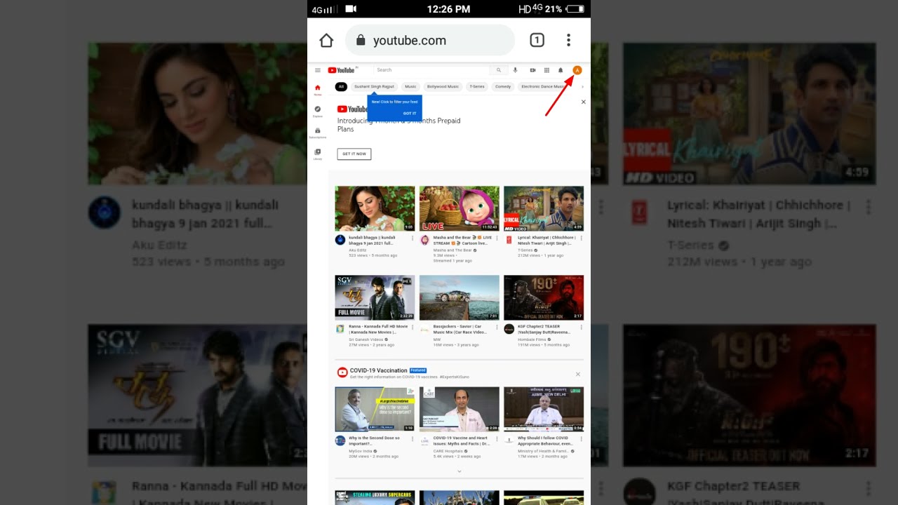 Verify YouTube channel with phone number