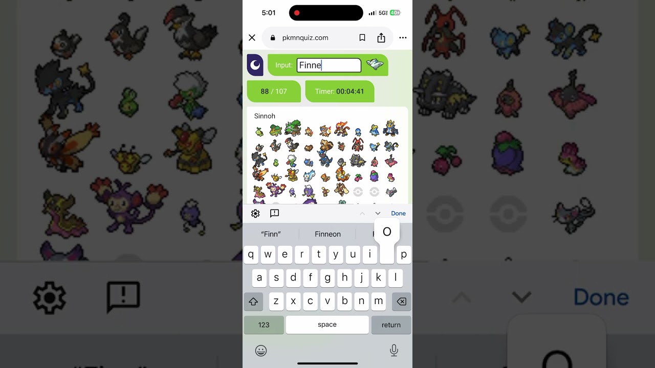 Sinnoh Pokemon quiz 
