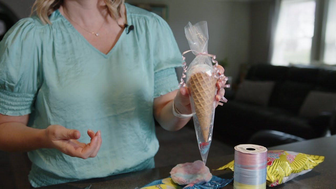 Mom To Mom - Cotton Candy Ice Cream Cone