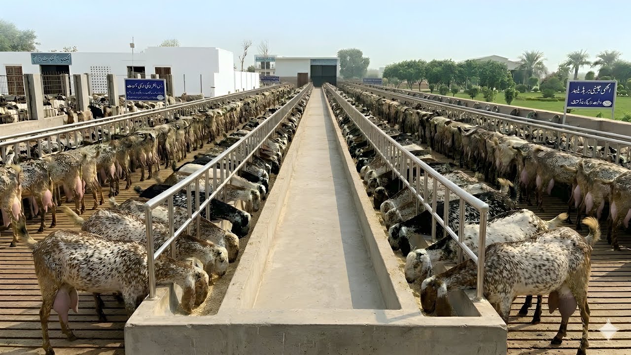 Ajwa Goat Farm || World Best Beetal Goats 7 Kg Milk | Complete Tour Vlog #goat #farming 