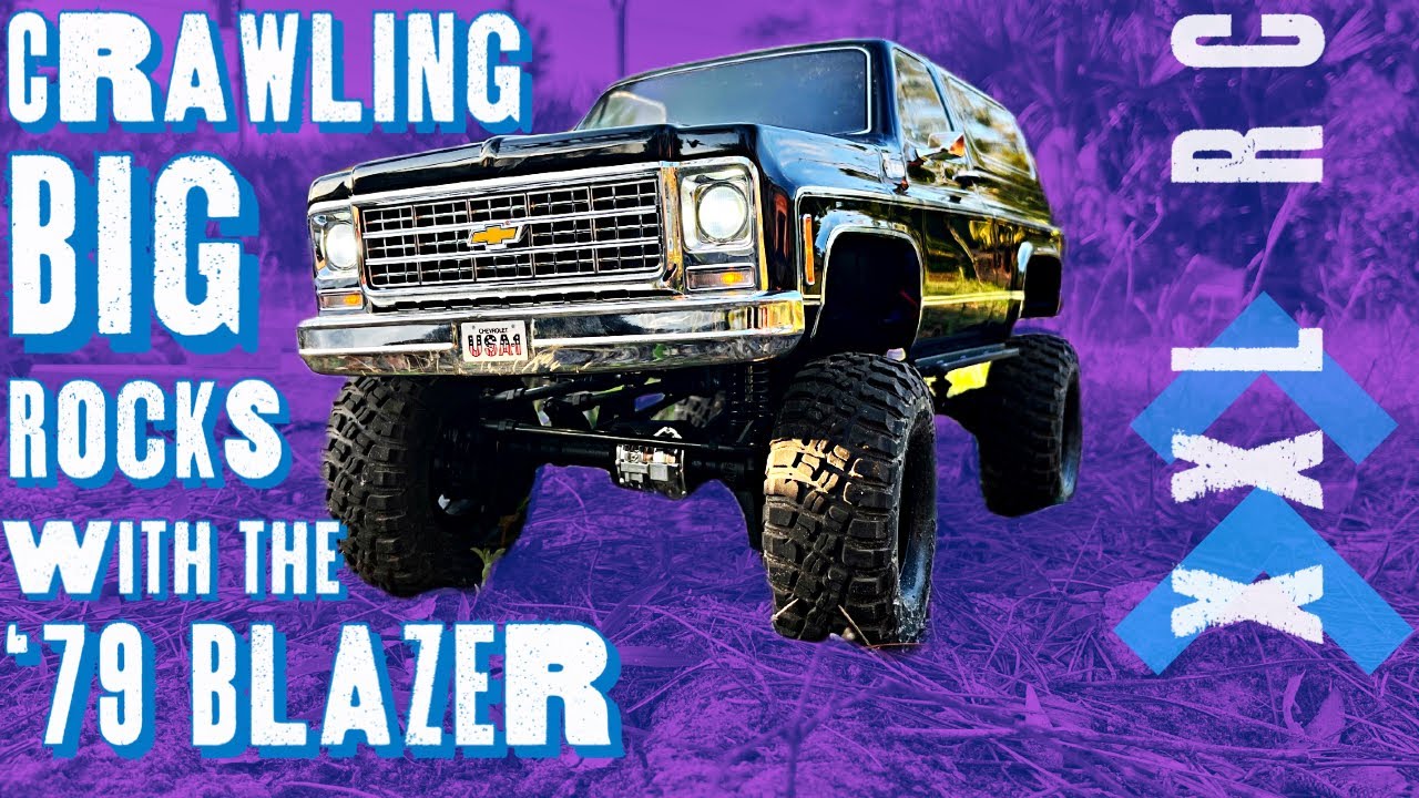 1979 Chevy K5 Blazer TRX-4 Truck | Can It Crawl The Big Rocks? | XXL RC