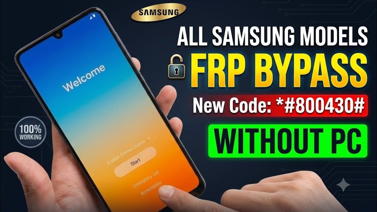 SAMSUNG FRP BYPASS 2026 ANDROID 11-12-13-14 Latest Security Frp Lock Remove | Google Lock Remove