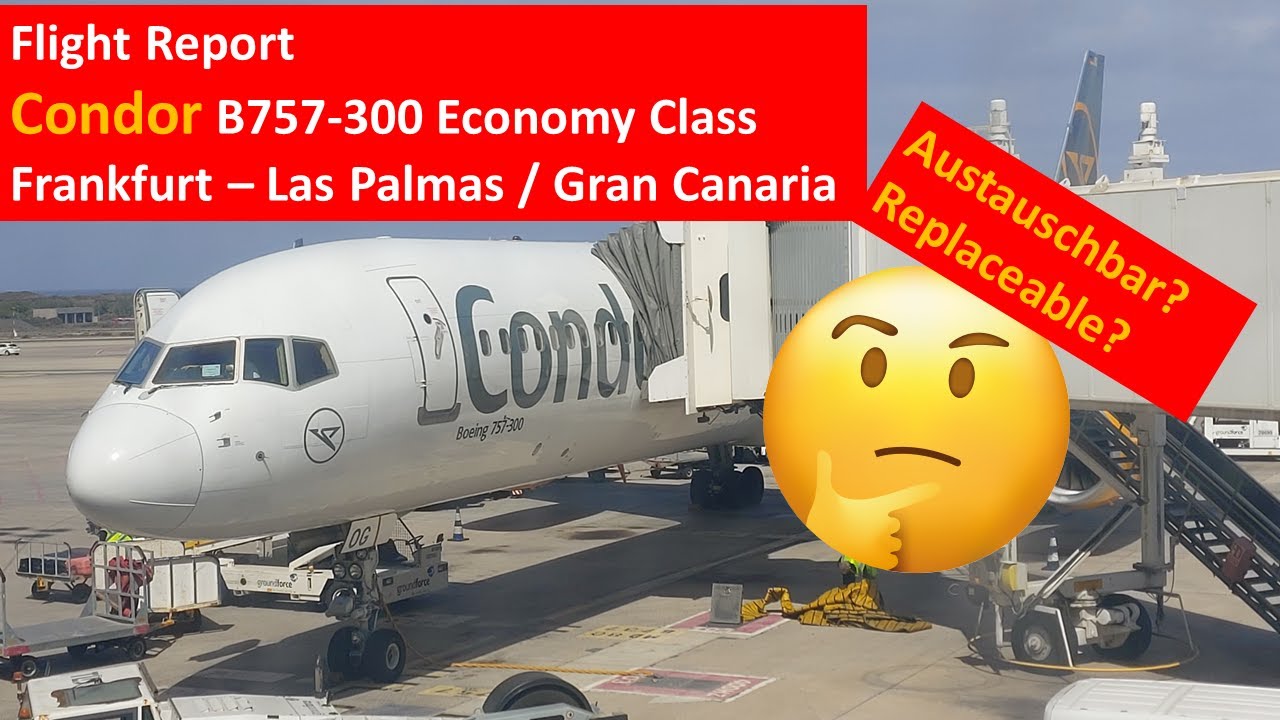 Flight Review Condor Frankfurt - Las Palmas Economy Class