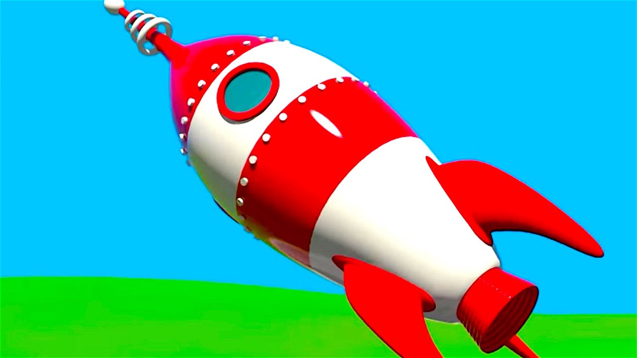 Un Cohete espacial - Aviones para niños - Aeropuerto