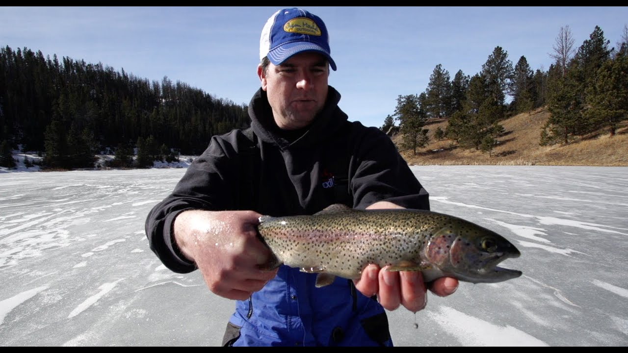 Ice Fishing Rainbow Trout