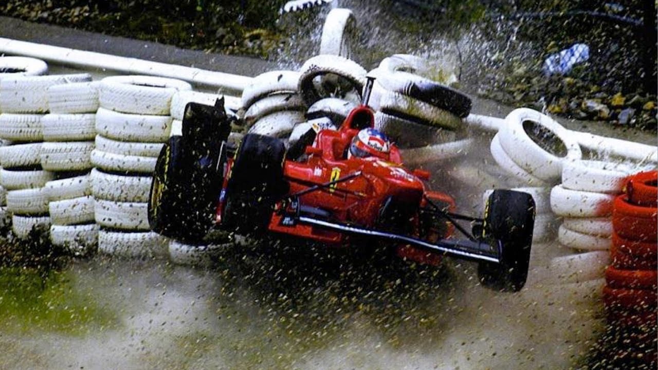 F1 Michael Schumacher All Crashes Part 1
