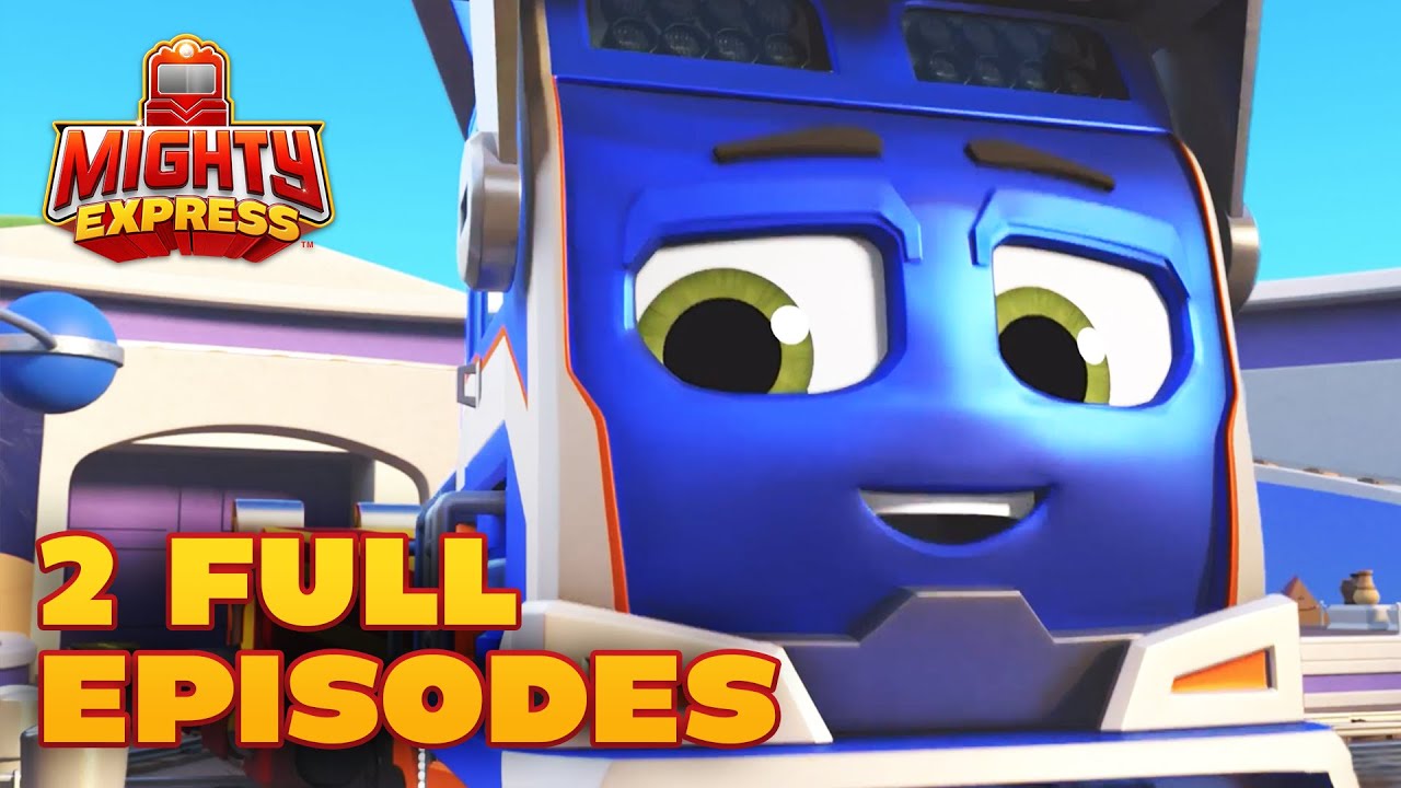 2 FULL EPISODES! 🚂Brock's Beam Scheme & Milosaurus 🚂 Mighty Express Season 2!