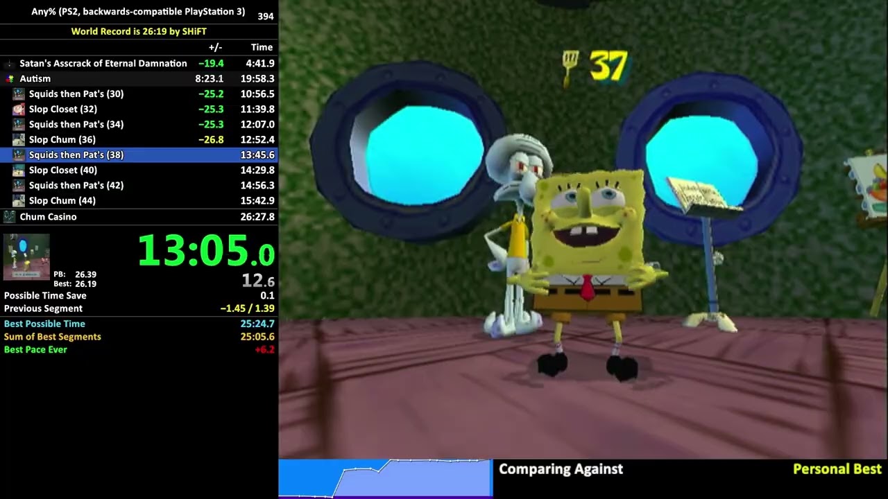 (TWR) SpongeBob: Battle for Bikini Bottom Any% (PS) in 26:19