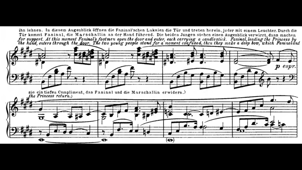 Ist Ein Traum (Der Rosenkavalier - R. Strauss) Score Animation