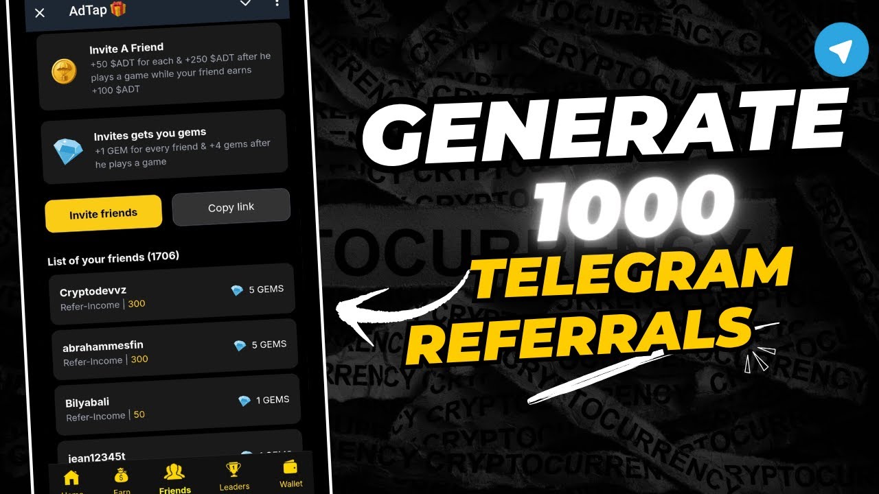 How to Generate 1000 Referrals on any Telegram Bot | Unlimited Referral Trick