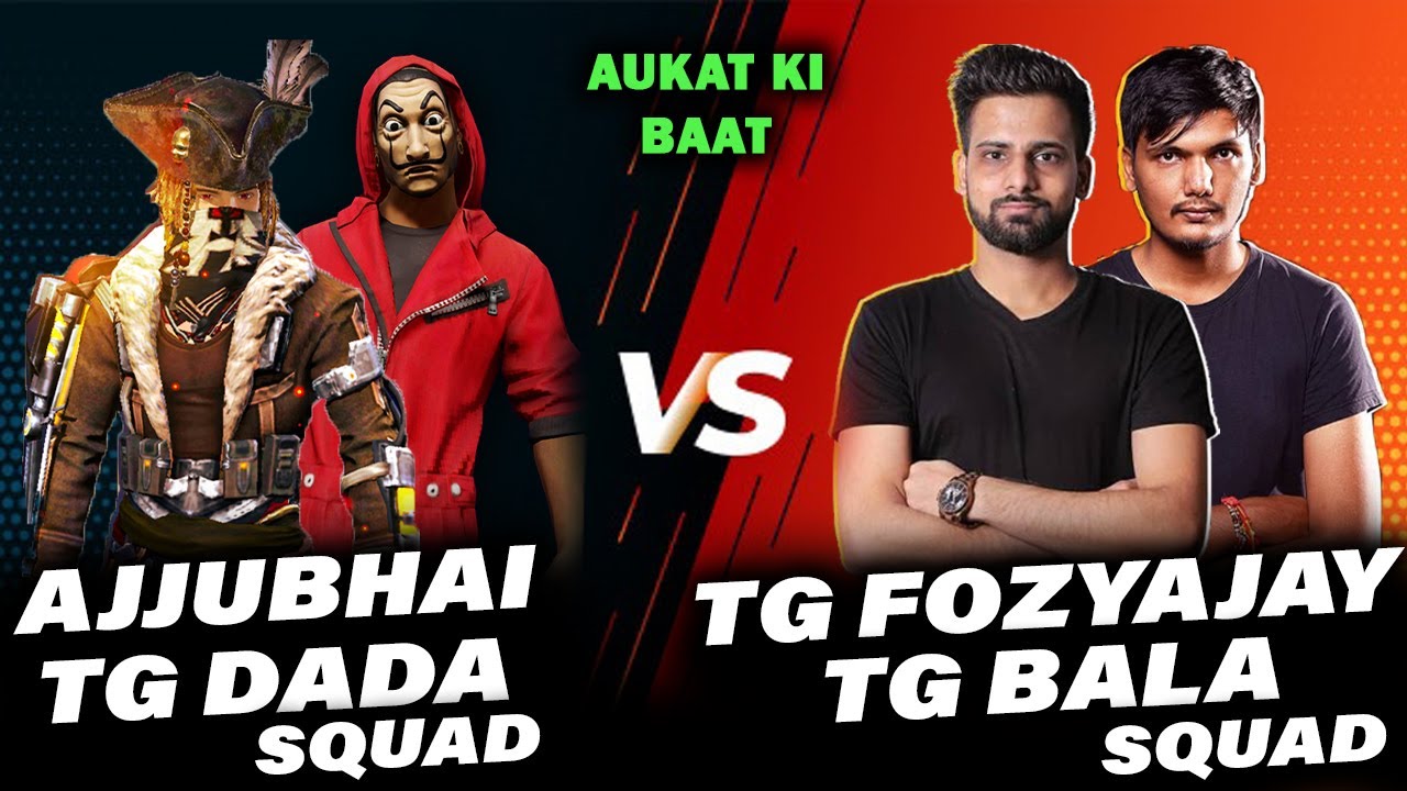 Ajjubhai, TG DADA Squad Vs TG Fozyajay, TG Bala Squad | Clash Squad | Free Fire Highlights