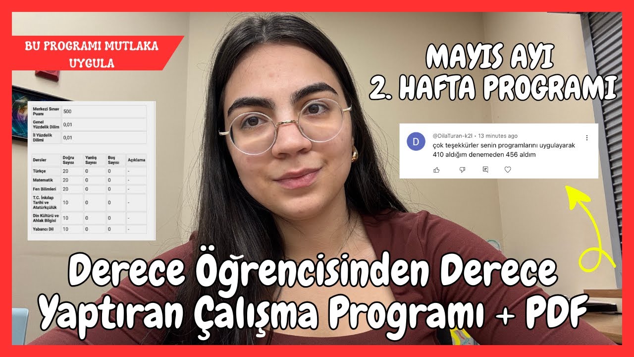 Derece Öğrencisinden Son 1 Ayda Fark Yaratan LGS Programı 💯 + PDF | #lgs #lgs2025