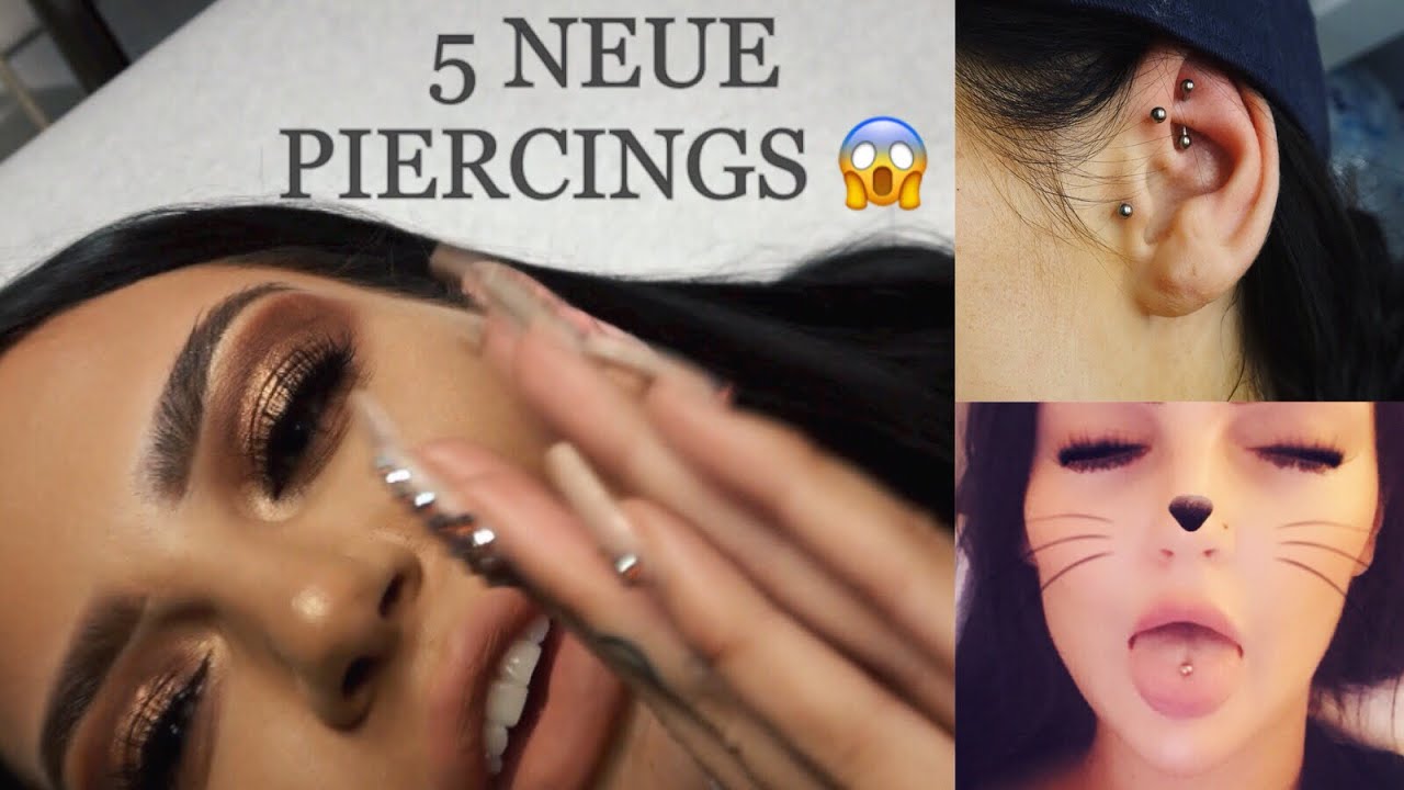 5 NEUE PIERCINGS 😱 Ihr seid LIVE dabei !