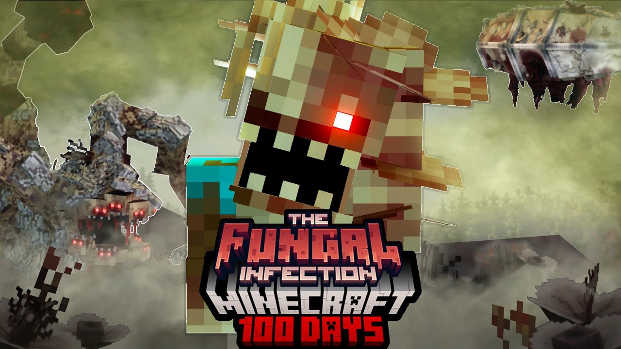 I Spent 100 Days in a FUNGAL INFECTION in Minecraft