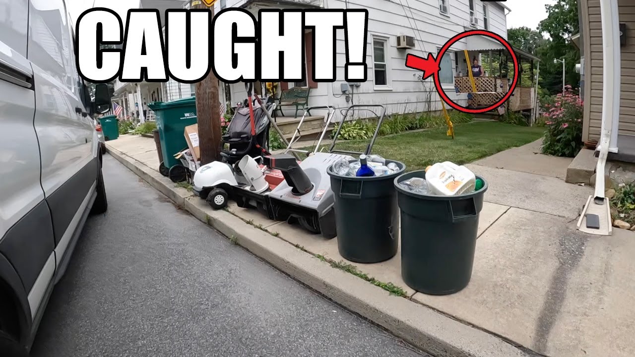 Homeowner Saw Me Taking His Stuff! - Trash Picking Ep. 941