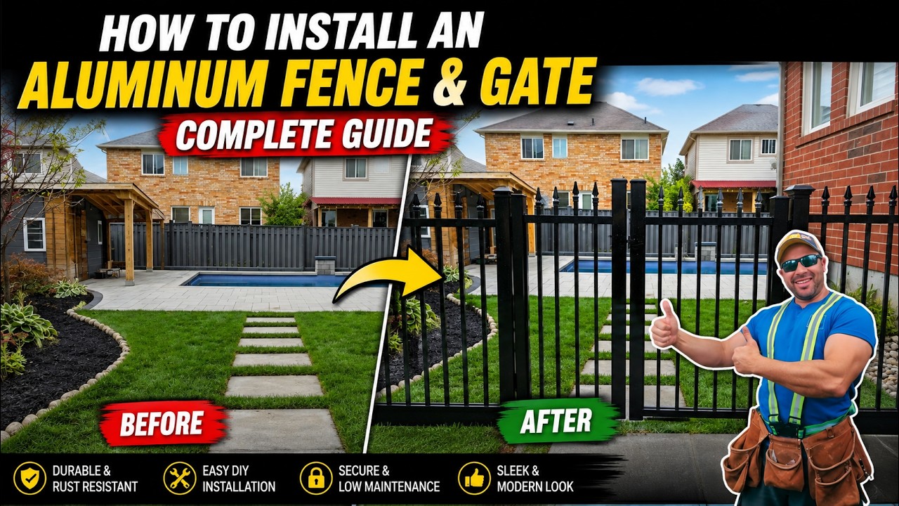 How to Install an Aluminum Fence & Gate Complete Guide