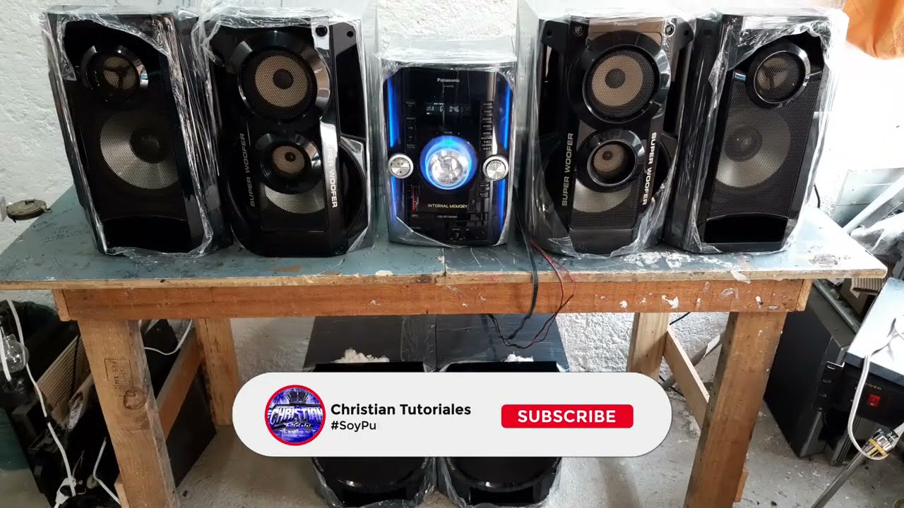 Panasonic akx92 suspensiones rotas y mejoramos su sonido !!!!