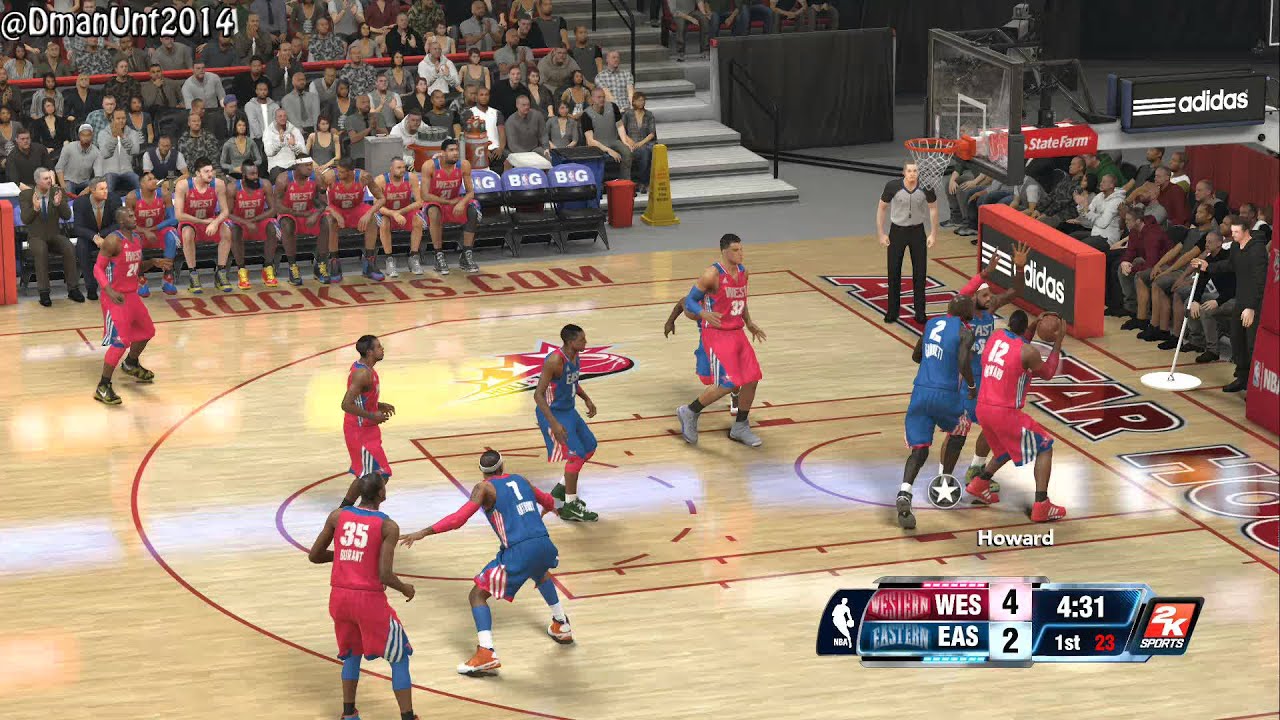 Playstation 4 NBA 2K14 All-Star Game HD Game Play - Eastern Allstars vs. Western Allstars