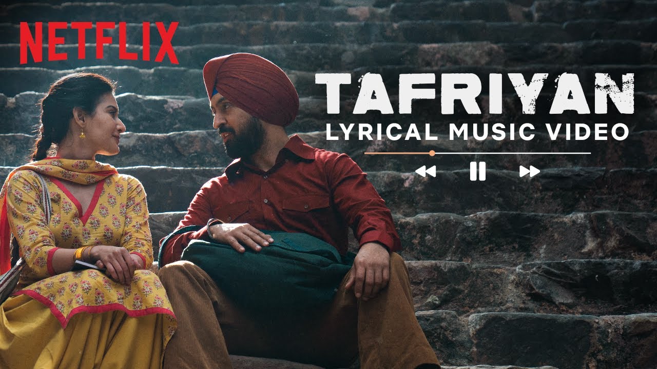 Tafriyan Lyric Video | Diljit Dosanjh, Amyra Dastur | Neha Bhasin, Sameer Uddin, Shellee | Jogi