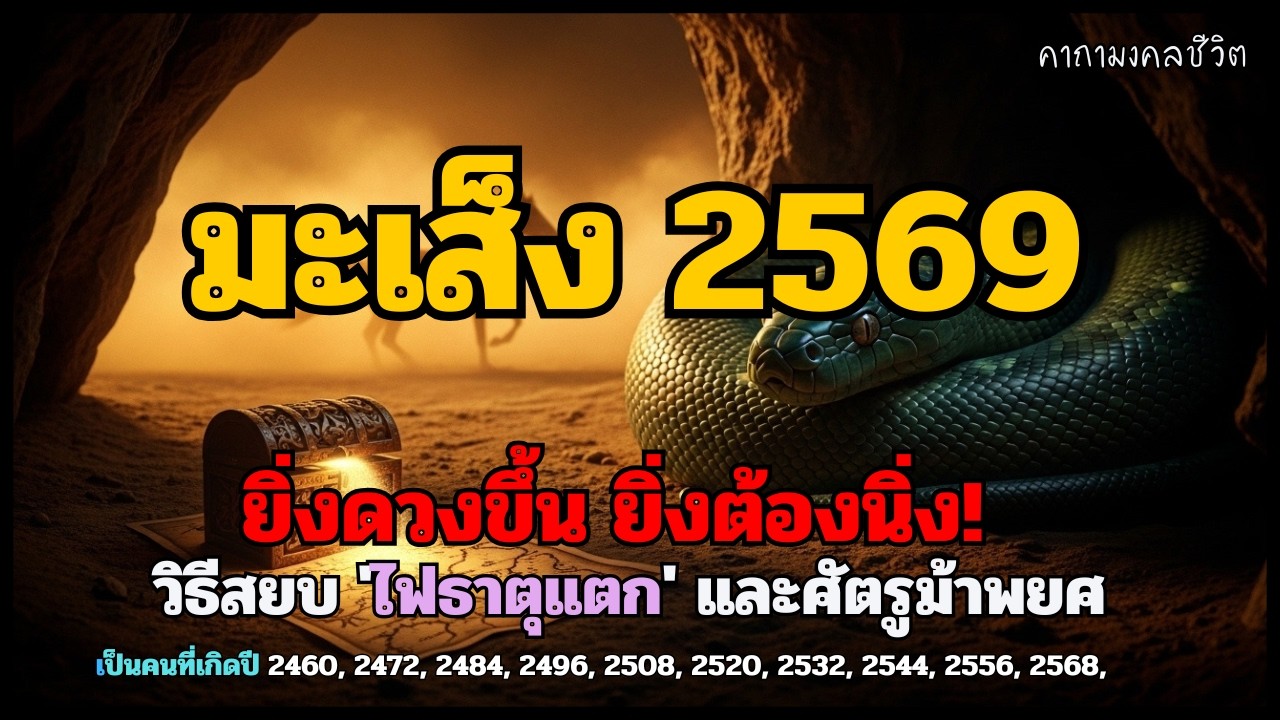 ดวงปีมะเส็ง 2569 (ปีม้า) 🐍 ดวงขึ้นเงียบๆ แต่แรงยาว! รวยแบบกองโจร คนจับไม่ได้ไล่ไม่ทัน #เสริมดวง