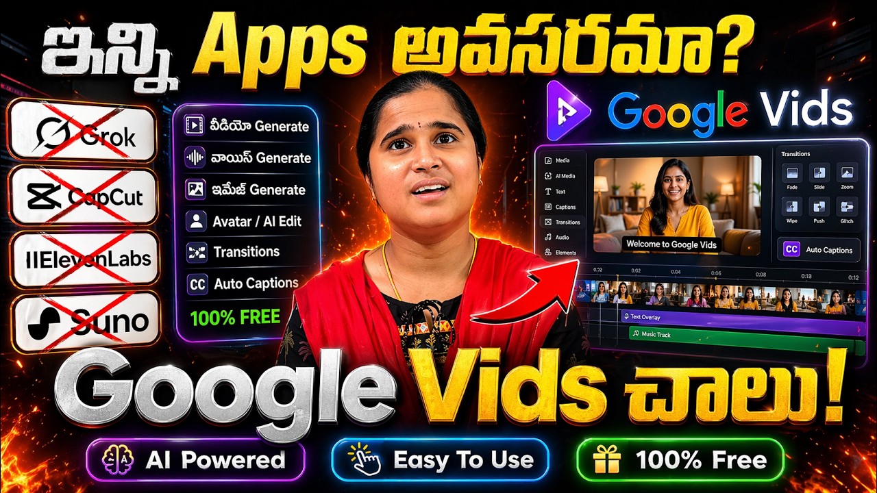 Google Vids: AI Voice, Captions, Stock & Editing in ONE Workspace | How To Create Ai Videos