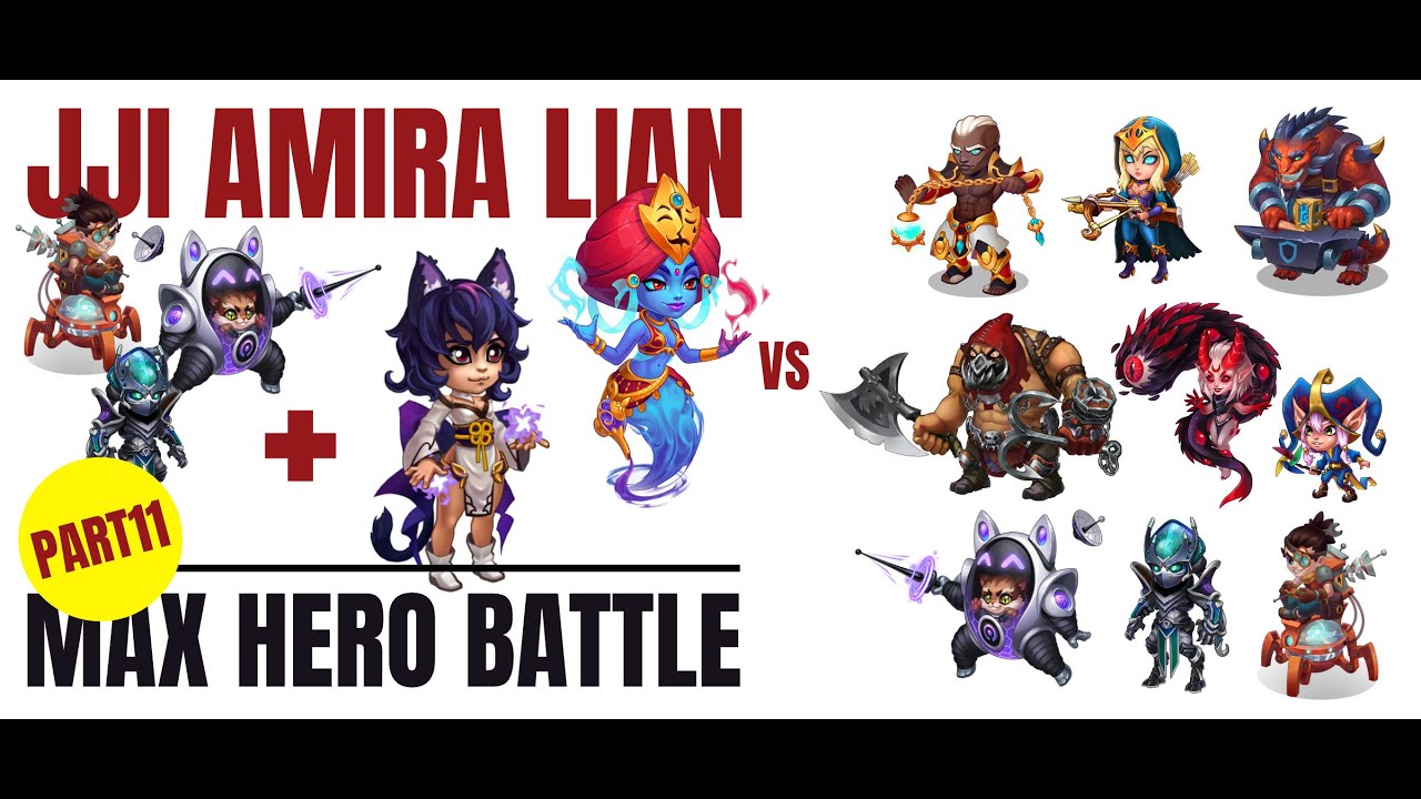 AMIRA LIAN JJI 🤯 - MAX HERO BATTLE #part11