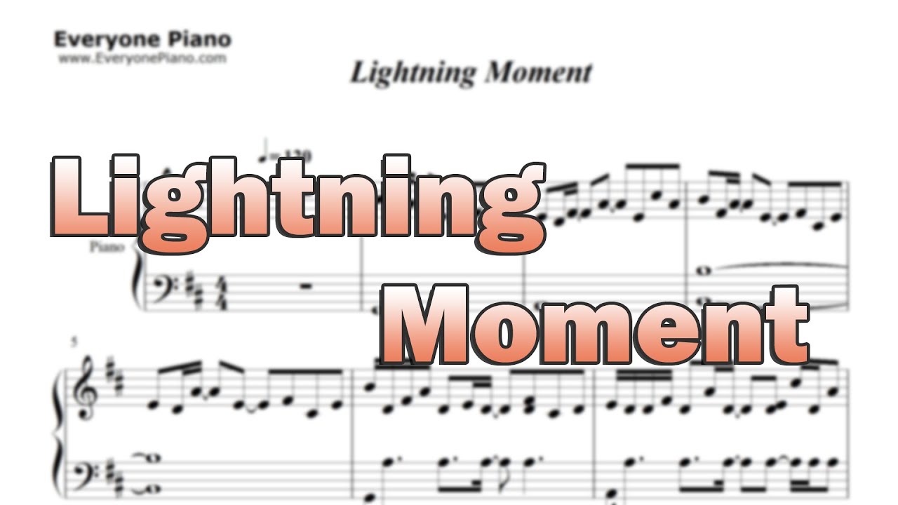 Lightning Moment-Light Music - Sheet Music in the Intro