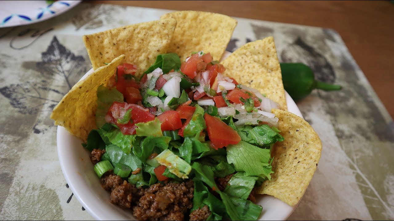 How to Make A Ground Beef Taco Salad