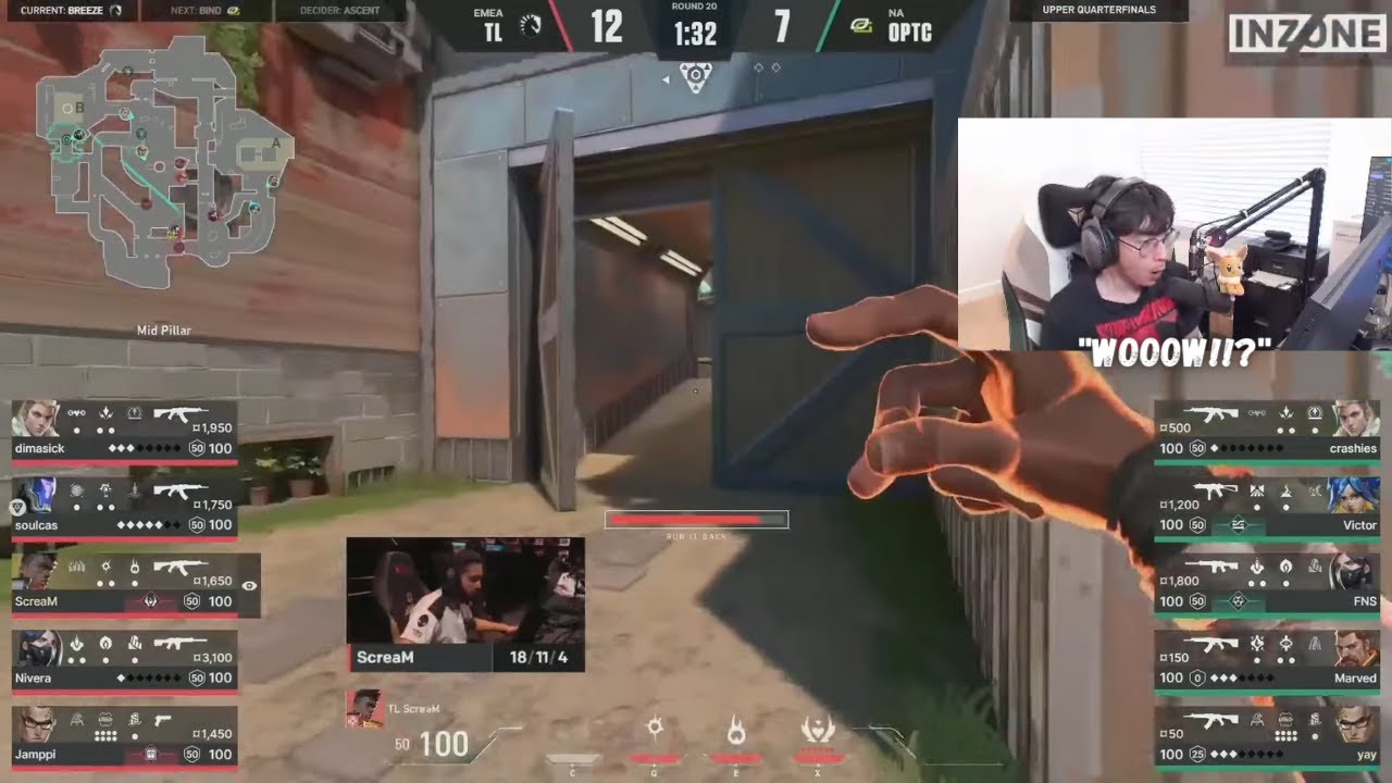 SEN TenZ IMPRESSED by TL ScreaM Phoenix Plays vs OpTic | VCT Champions