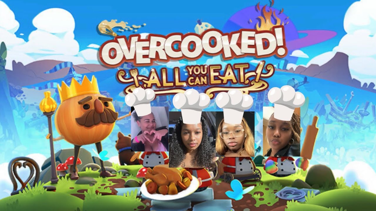 Just me and my girls trying to play overcooked ✨🎮😭