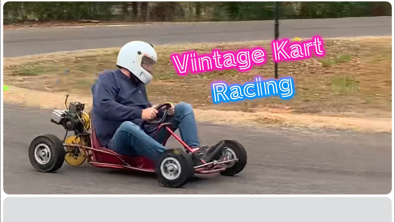 #372 Vintage 1962 McCulloch Go Kart Racing On Back Yard Track !!!