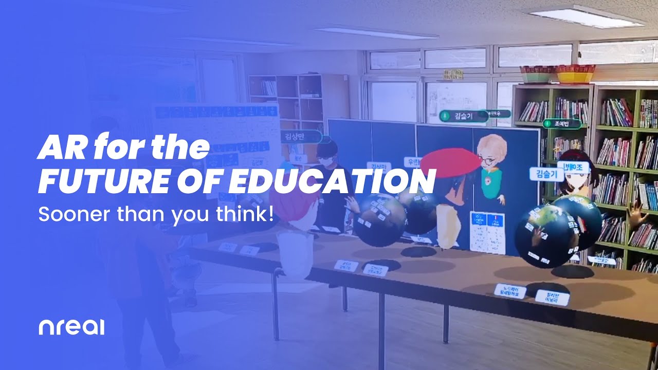 AR for Education: ETRI, VR CREW Inc. using Nreal Light