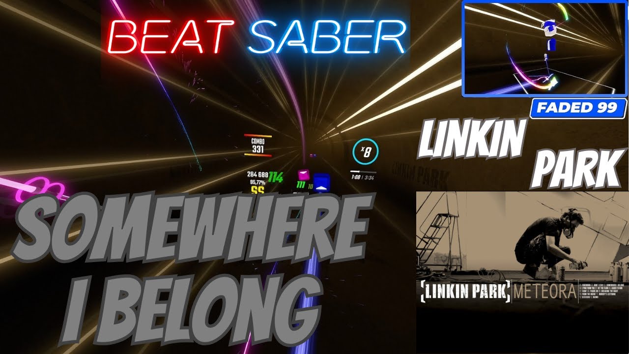 [Beat Saber] Somewhere I Belong (Linkin Park) [Expert+] | Made by me