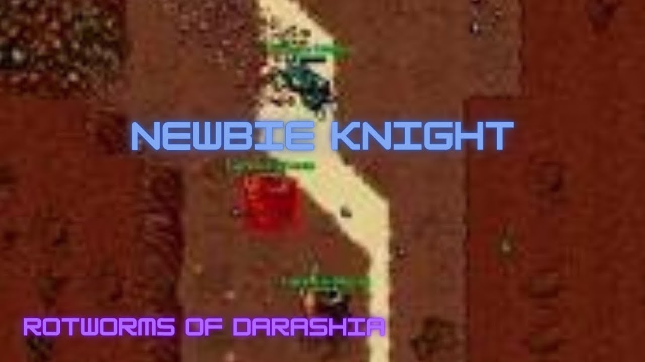 Tibia Longplay #0010 - New Knight hunting Rotworms in Darashia (Sounds On)