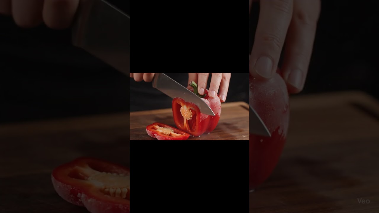 cutting vegetable Frozen 3  #asmr #ai #relax #veo3 #satisfying