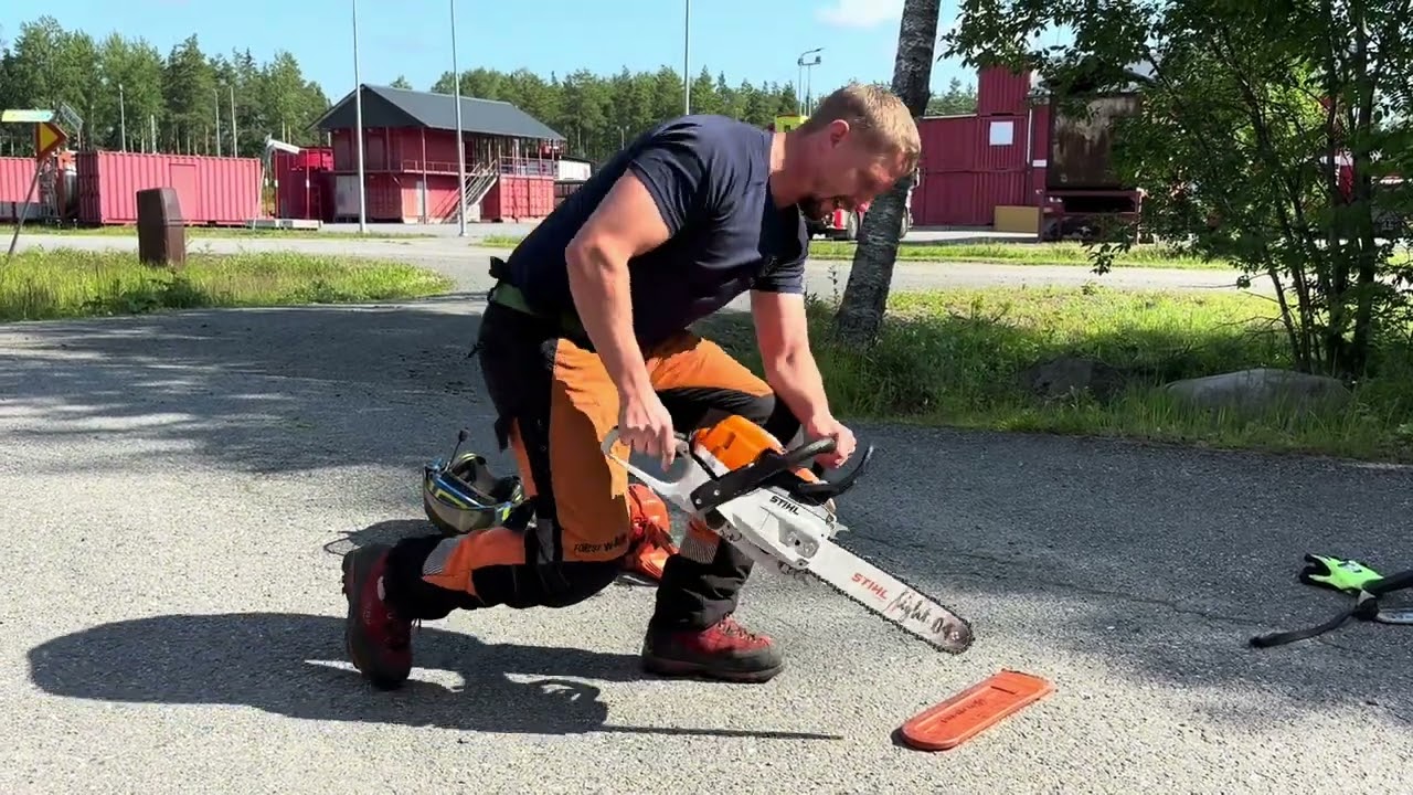 Moottorisahan turvallinen käyttö