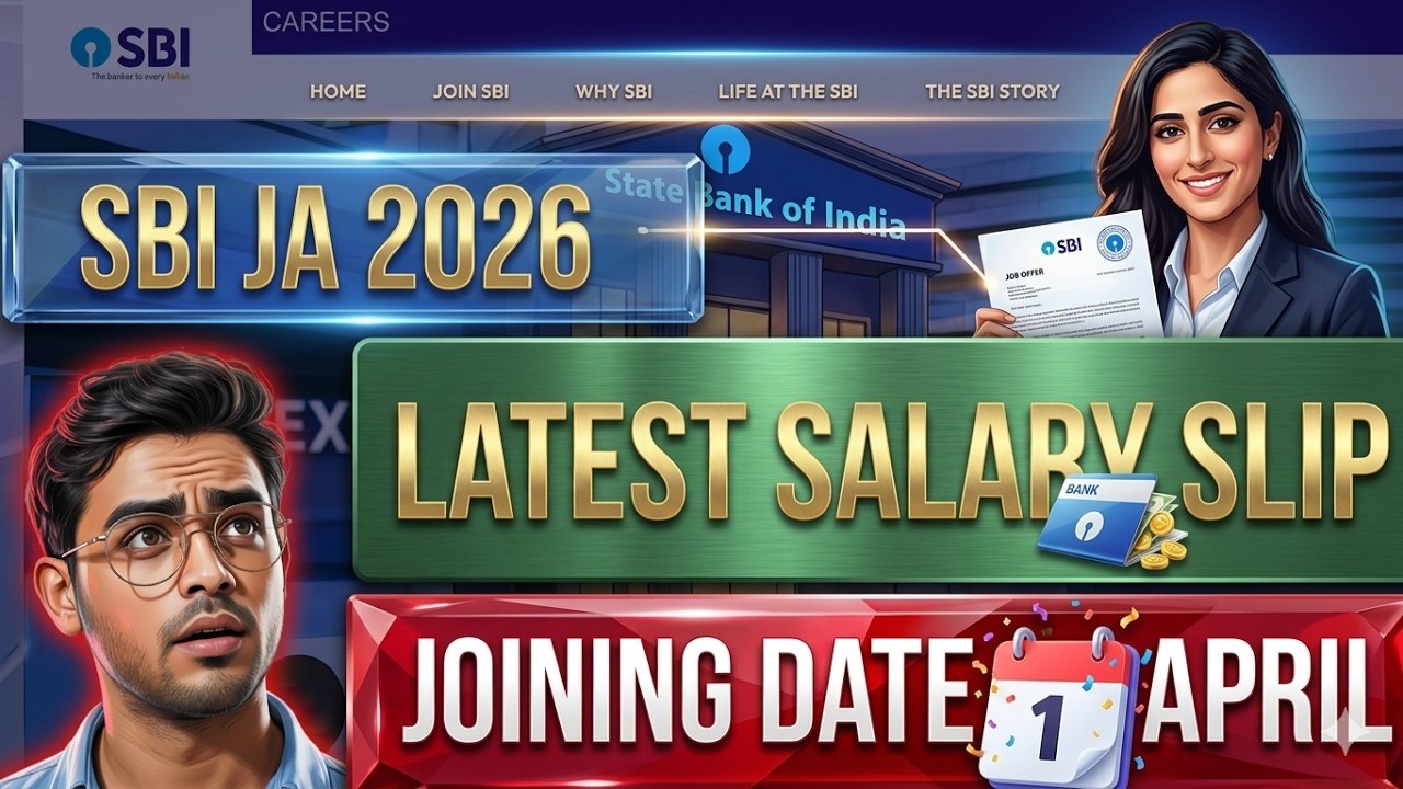 SBI Clerk 2026 🔥 Latest Salary Slip OUT 💥 Joining Date 1 April 😱 Full Details