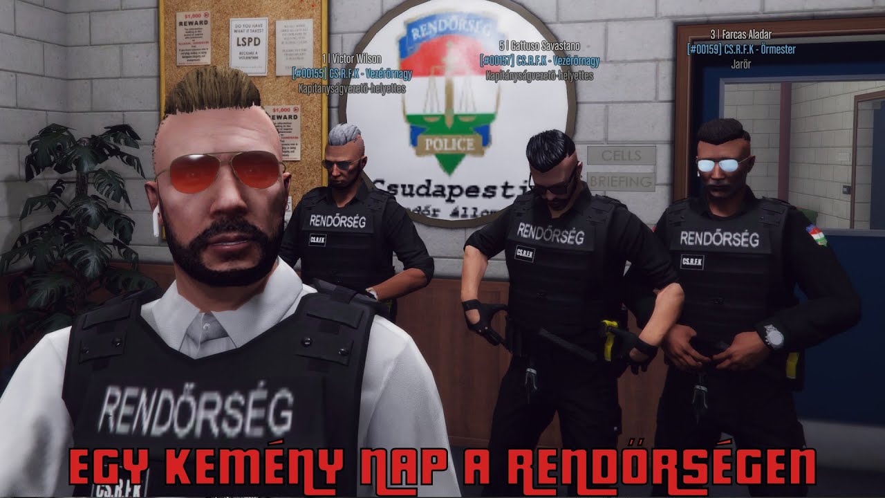 Egy kemény nap a rendőrségen | GTA V RP CSUDAPEST | 3.é 1.rész
