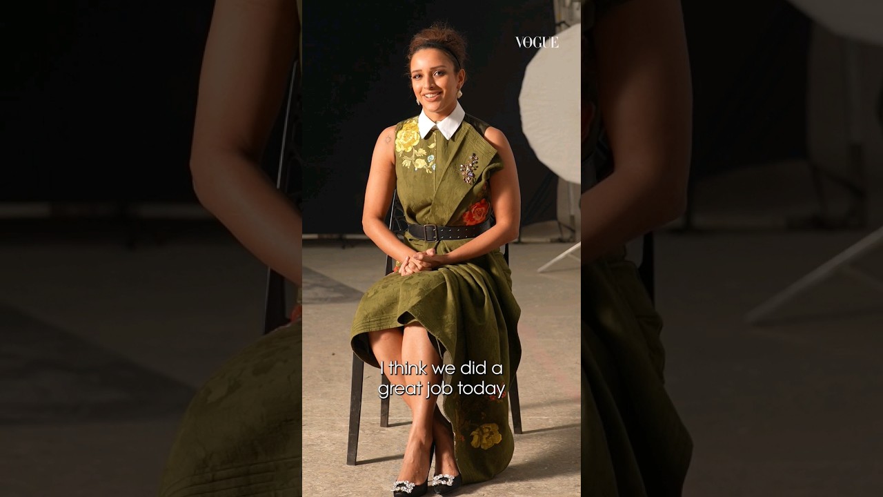 Behind the scenes with Triptii Dimri | Vogue India