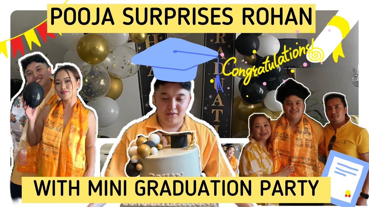 SURPRISE  MINI GRADUATION PARTY ORGANISED BY POOJA FOR KASISH🎓✨INCLUDING FEW FRIENDS AND FAMILY✨